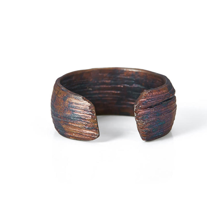 Anillo de protección ajustable de cobre y plata de ley 999 retro con Buddha Stones - image 8