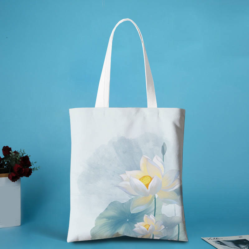 Bolso de hombro de lona con diseño de Buddha Stones