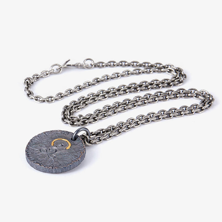 Buddha Stones con colgante de loto y estatua de Buda en plata de ley 925, oro 999 y piedras de Buda en plata de ley 999 - image 8