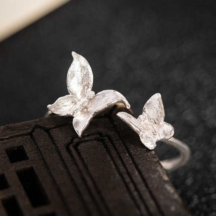 Anillo de mariposa con Buddha Stones en plata de ley 925 - image 8