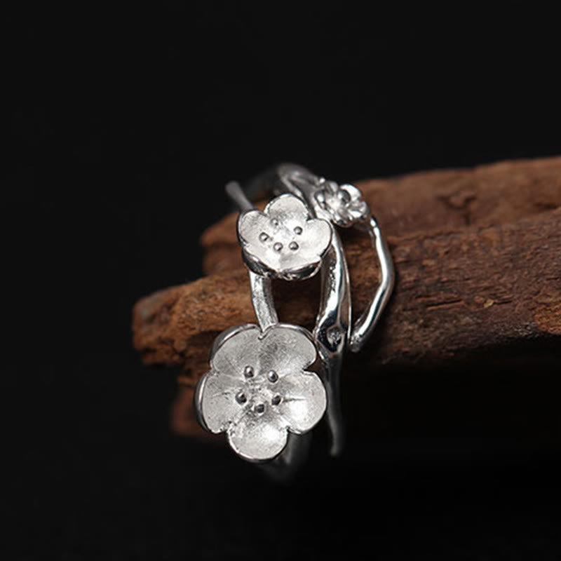 Anillo de equilibrio con seno ciruela y Buddha Stones en plata de ley 925 - image 6