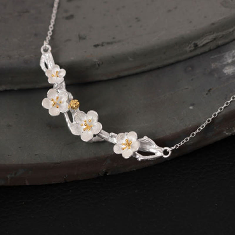 Collar con colgante de Buddha Stones en plata de ley 925 con protección de seno de ciruela - image 8