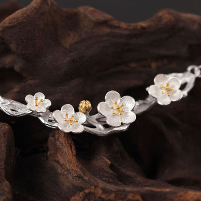 Collar con colgante de Buddha Stones en plata de ley 925 con protección de seno de ciruela - image 2