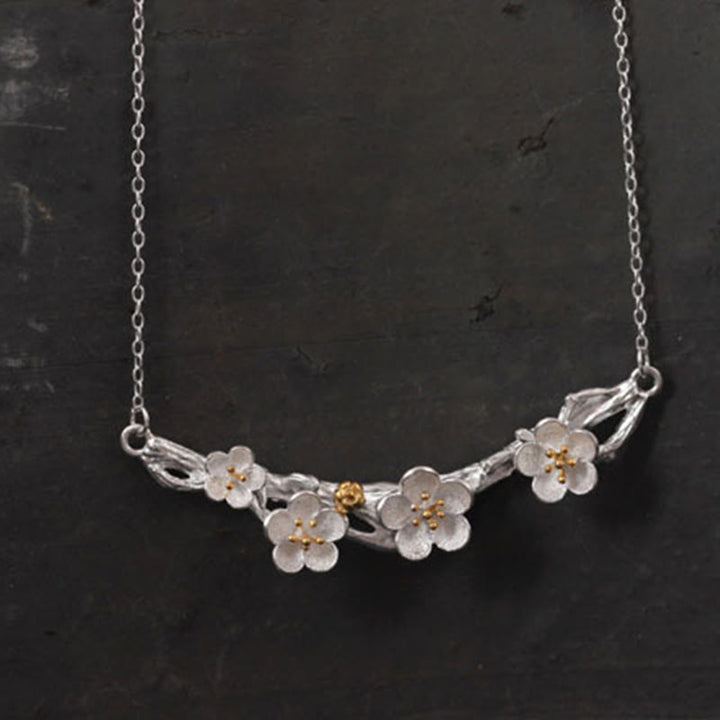 Collar con colgante de Buddha Stones en plata de ley 925 con protección de seno de ciruela - image 11