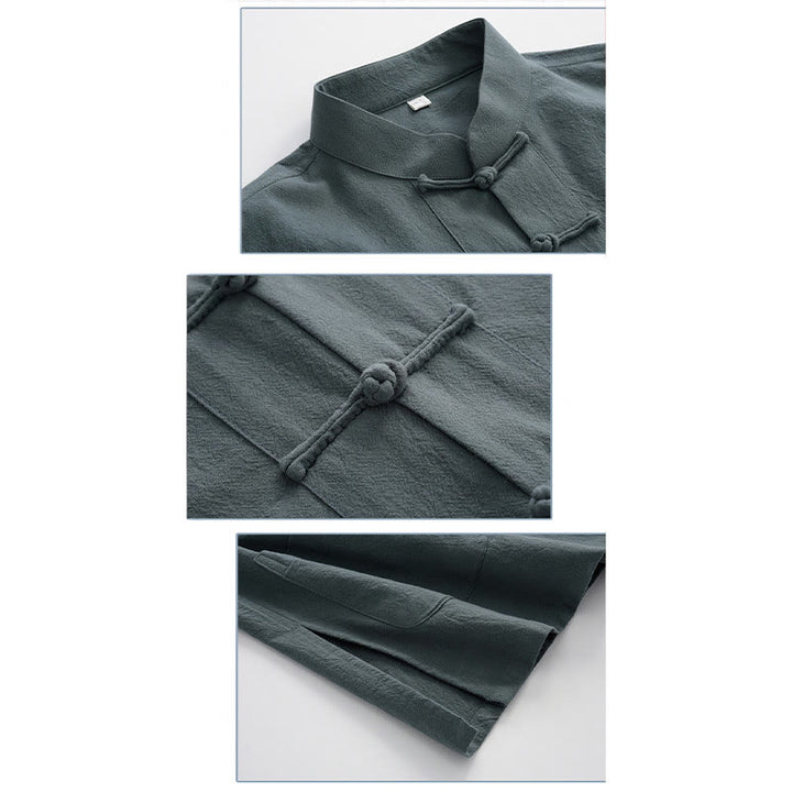 Camisa de manga larga con Buddha Stones para hombre - image 11