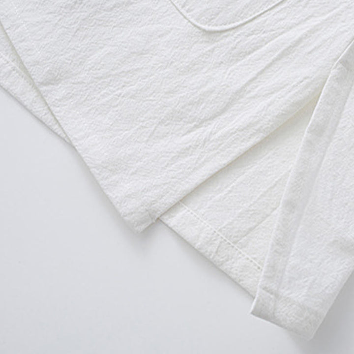 Camisa de manga larga con botones de Buddha Stones para meditación, pantalones, traje para hombre - image 8