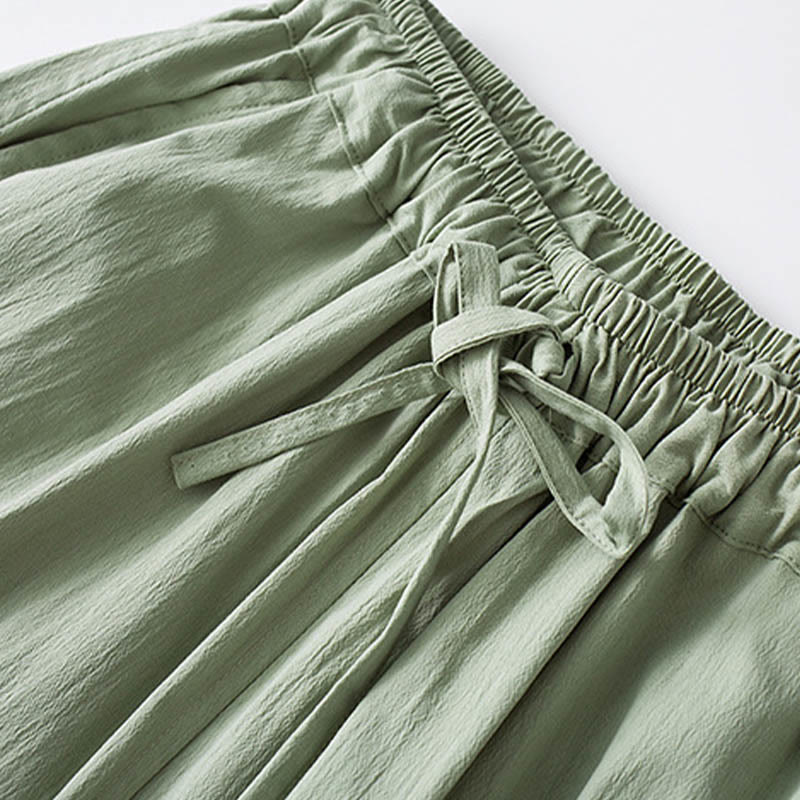 Camisa de manga tres cuartos con botones de rana y Buddha Stones para hombre - image 10