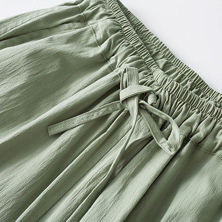 Camisa de manga tres cuartos con botones de rana y Buddha Stones para hombre - image 10