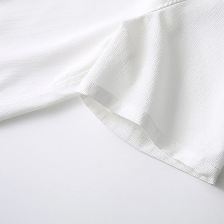 Camisa de manga corta con botones de rana y piedras de Buddha Stones Tang, pantalones de pierna ancha, traje para hombre - image 13