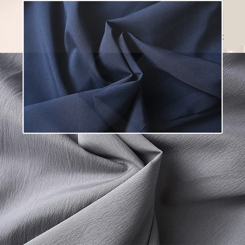 Camisa de manga corta con botones de rana y piedras de Buddha Stones Tang, pantalones de pierna ancha, traje para hombre