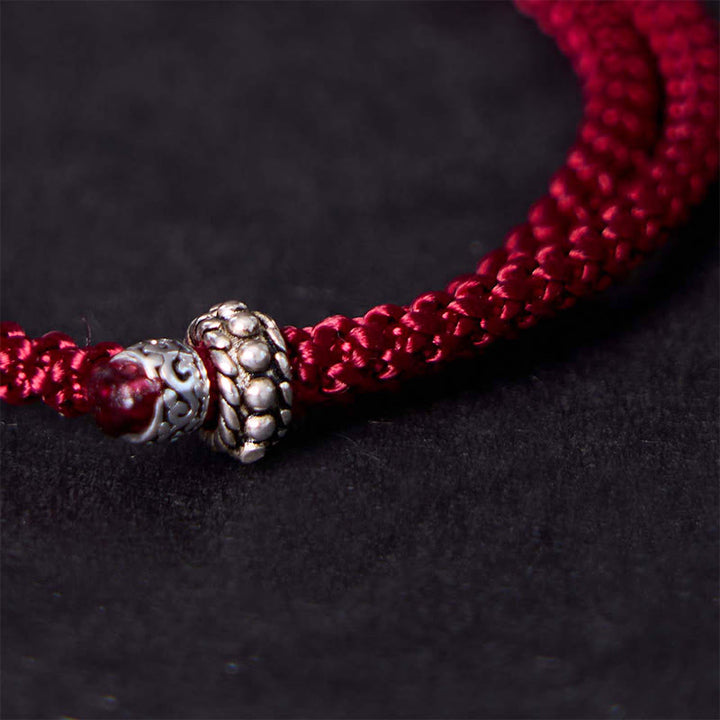 Pulsera de fuerza con amuleto de elefante de plata de ley 925 con Buddha Stones y símbolo de seguridad y bienestar - image 21