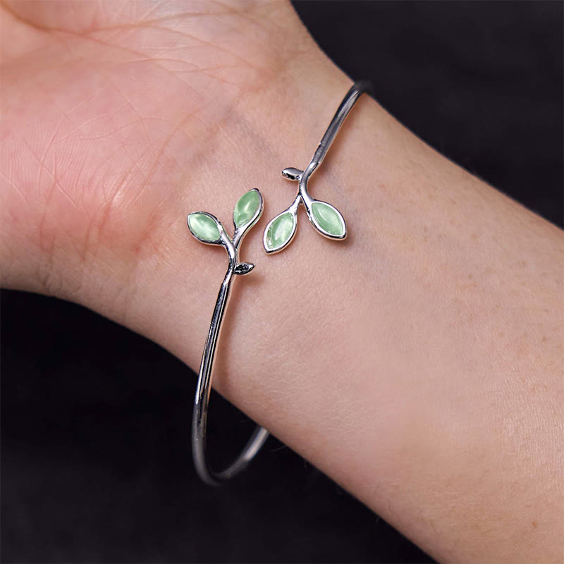 Brazalete con diseño de Buddha Stones, brazalete con soporte para ojo de gato