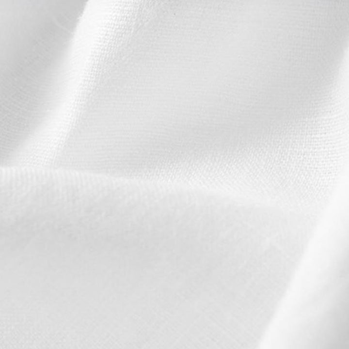 Camisa de lino con botones y manga larga de color liso con Buddha Stones para hombre - image 5