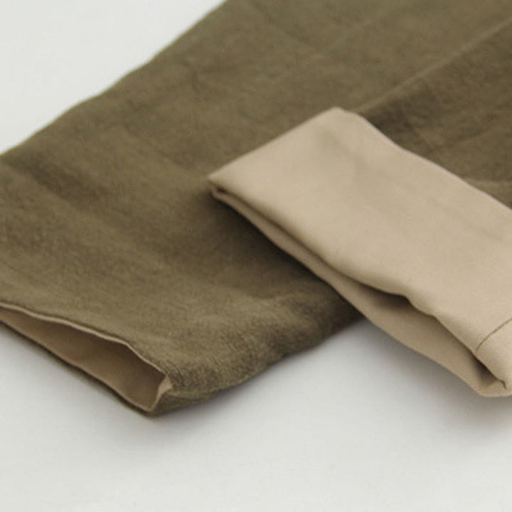 Camisa de manga larga con Buddha Stones Tang, de algodón y lino, para hombre - image 8