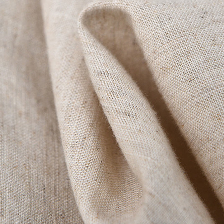 Camisa de algodón cómoda de color puro con cuello vuelto y manga larga para hombre de Buddha Stones con bolsillo - image 12