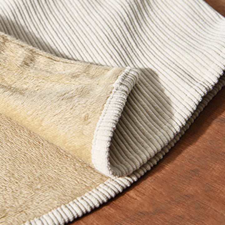 Camisa cómoda de pana con bolsillo, cuello vuelto y manga larga para hombre de Buddha Stones - image 6