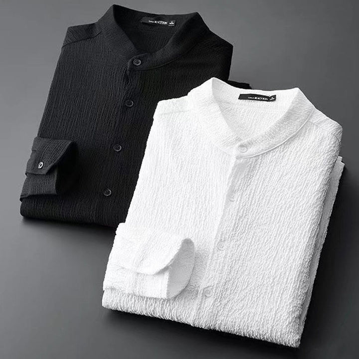Conjunto de ropa para hombre con pantalones y manga larga de color puro con Buddha Stones - image 1