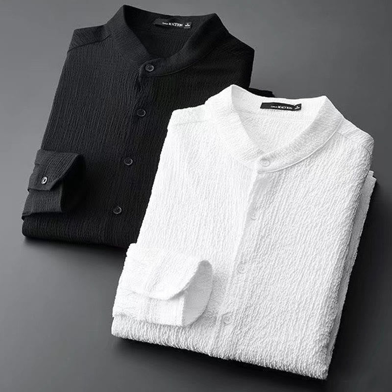 Conjunto de ropa para hombre con pantalones y manga larga de color puro con Buddha Stones - image 1