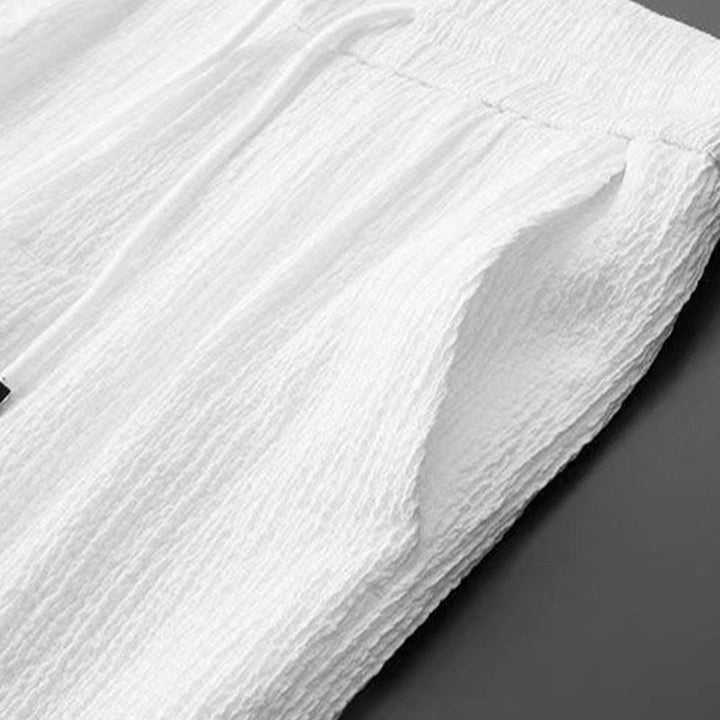 Conjunto de ropa para hombre con pantalones y manga larga de color puro con Buddha Stones - image 8