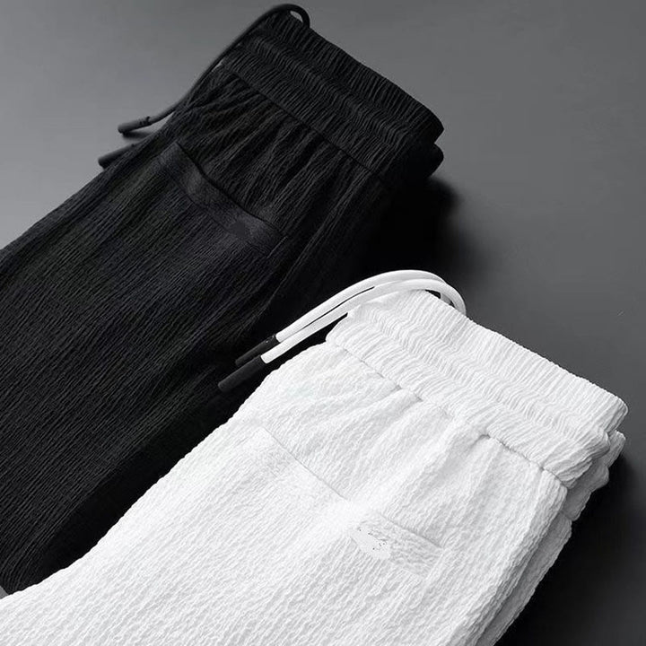 Conjunto de ropa para hombre con pantalones y manga larga de color puro con Buddha Stones - image 10