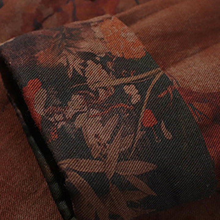 Camisa larga de algodón para hombre, chaqueta y traje chino con botones de rana y Buddha Stones - image 24