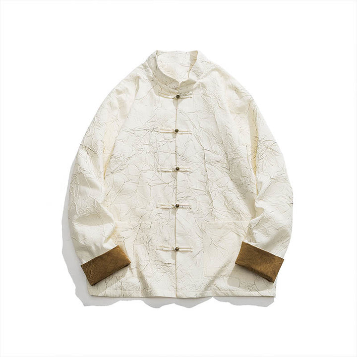 Traje Tang con Buddha Stones , informal, con botones de rana, manga larga, nailon, chaqueta, camisa, ropa para hombre - image 18