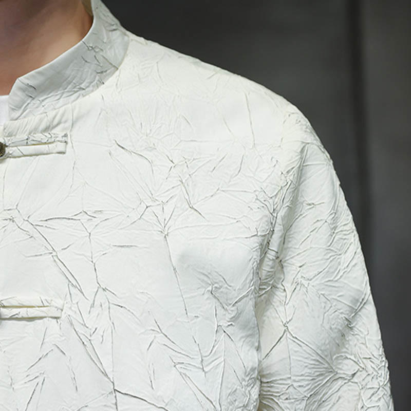 Traje Tang con Buddha Stones , informal, con botones de rana, manga larga, nailon, chaqueta, camisa, ropa para hombre - image 12