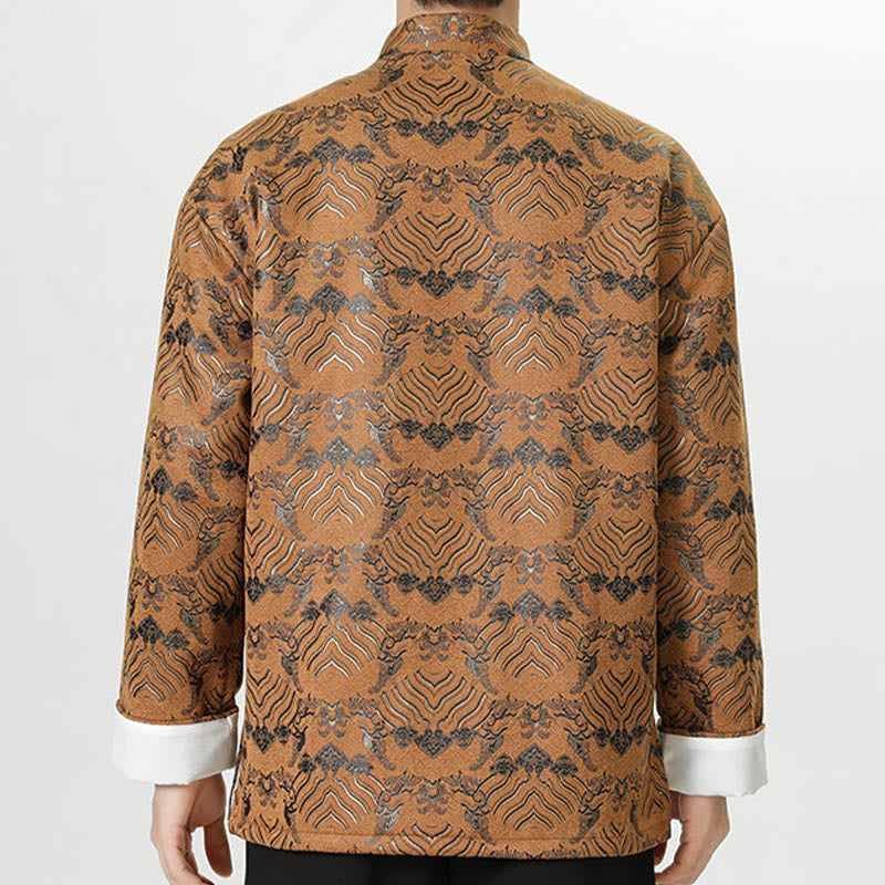 Traje chino Tang con Buddha Stones , camisa larga con forma de onda, chaqueta para hombre - image 21