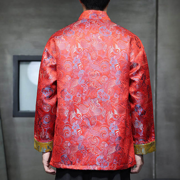 Traje chino Tang con Buddha Stones , camisa larga con cuello alto, chaqueta para hombre - image 10