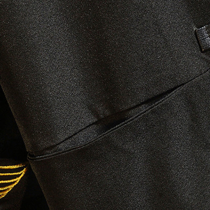 Chaqueta de algodón con botones de rana para hombre, informal, con bordado de Buddha Stones , dragón y fénix - image 9