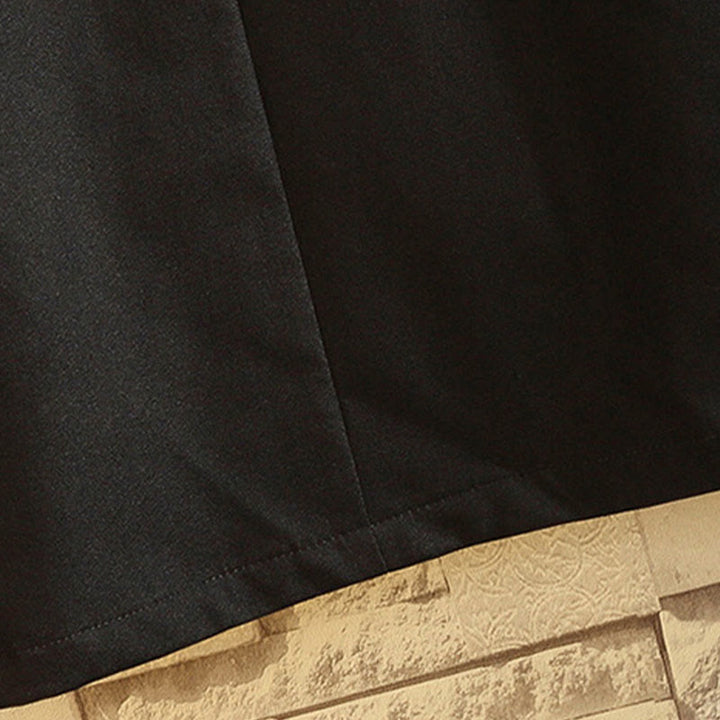 Chaqueta de algodón con botones de rana para hombre, informal, con bordado de Buddha Stones , dragón y fénix - image 8