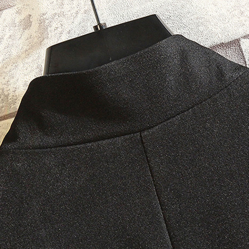 Chaqueta de algodón con botones de rana para hombre, informal, con bordado de Buddha Stones , dragón y fénix - image 4