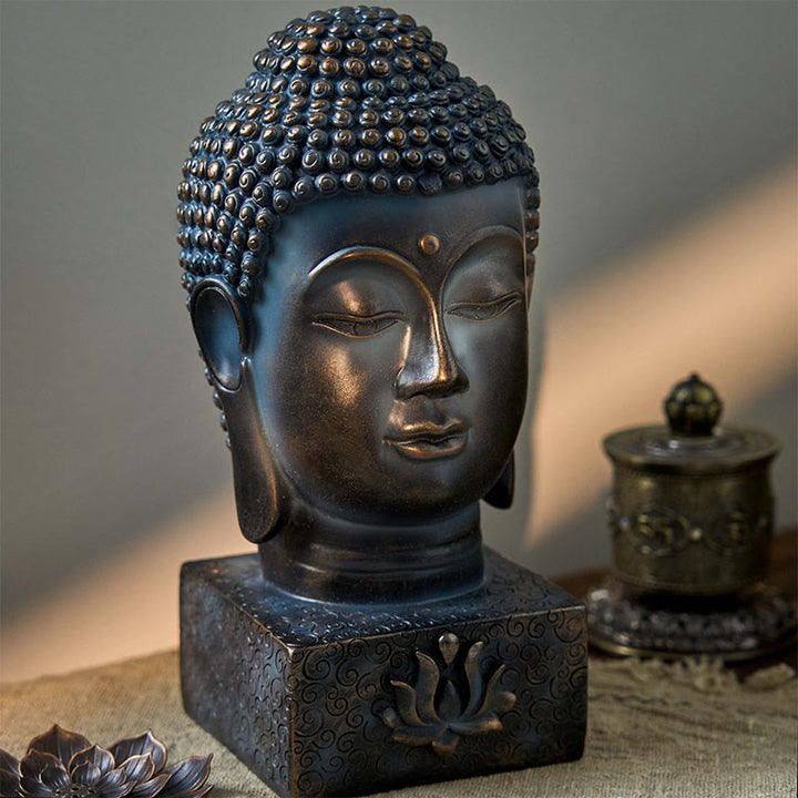 Buddha Stones, decoración de meditación con bendición de Buda tibetano - Buda (10*10*24 cm) - image 0