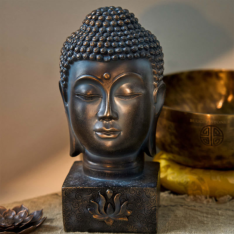 Buddha Stones, decoración de meditación con bendición de Buda tibetano - image 2