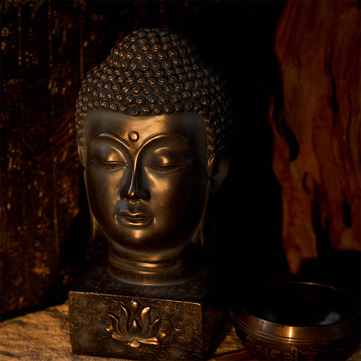 Buddha Stones, decoración de meditación con bendición de Buda tibetano - image 5