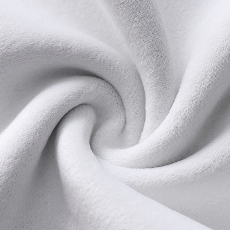 Pantalones de hombre con bolsillos y tejido polar de algodón de color liso con Buddha Stones