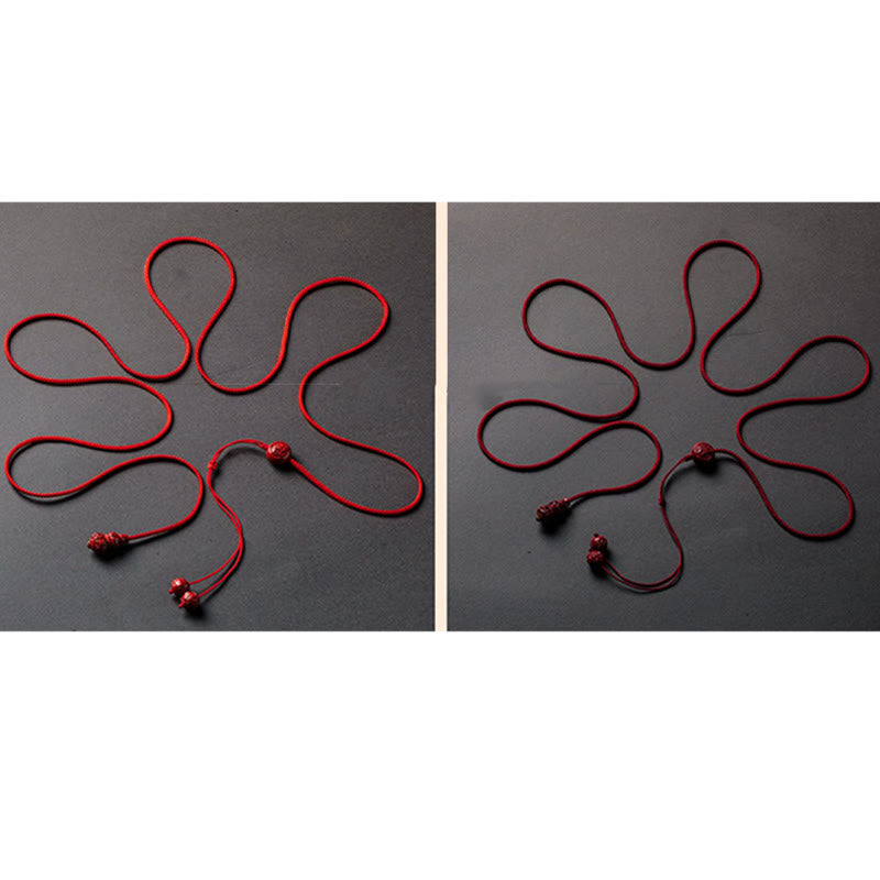 Cadena para el vientre con hilo rojo y bendición calmante con forma de calabaza del zodíaco chino y Buddha Stones