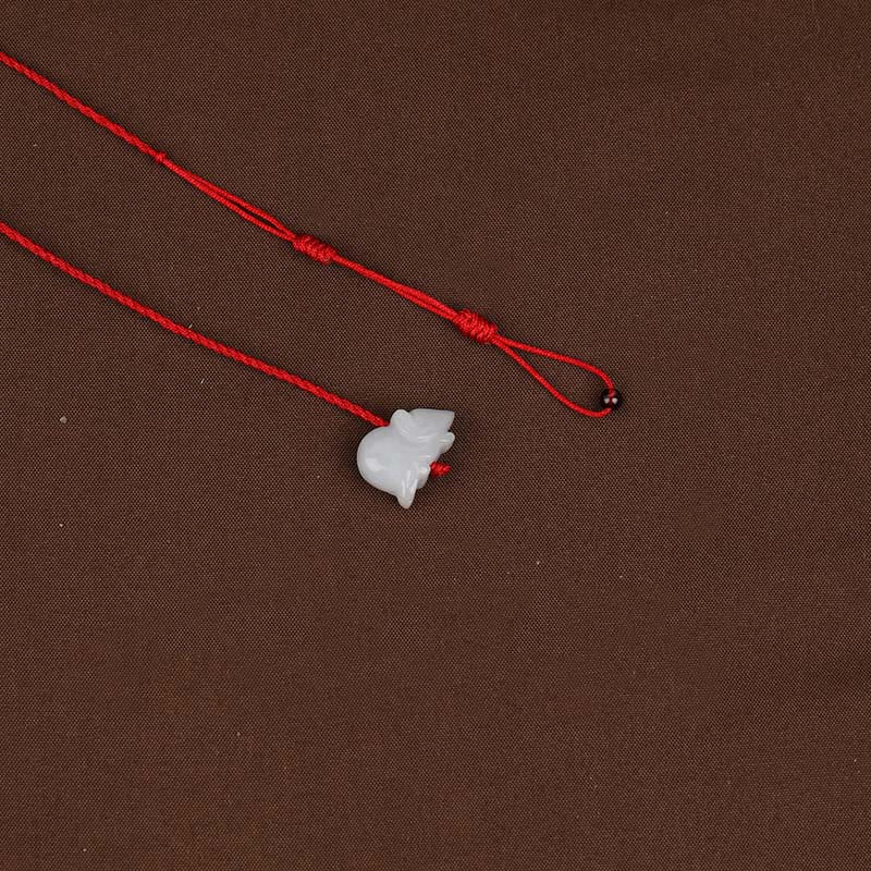 Cadena para el vientre con hilo rojo y bendición de la paz con hebilla de granate natural del zodíaco chino y Buddha Stones