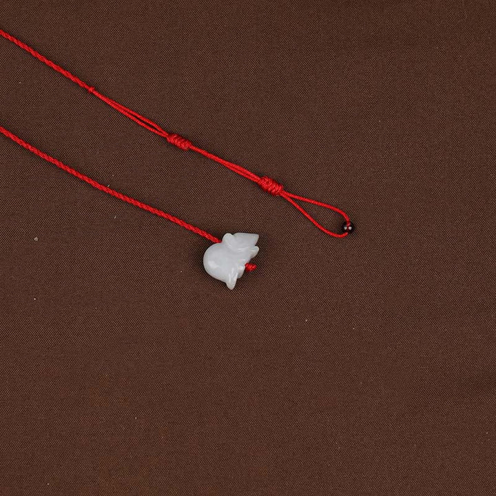 Cadena para el vientre con hilo rojo y bendición de la paz con hebilla de granate natural del zodíaco chino y Buddha Stones