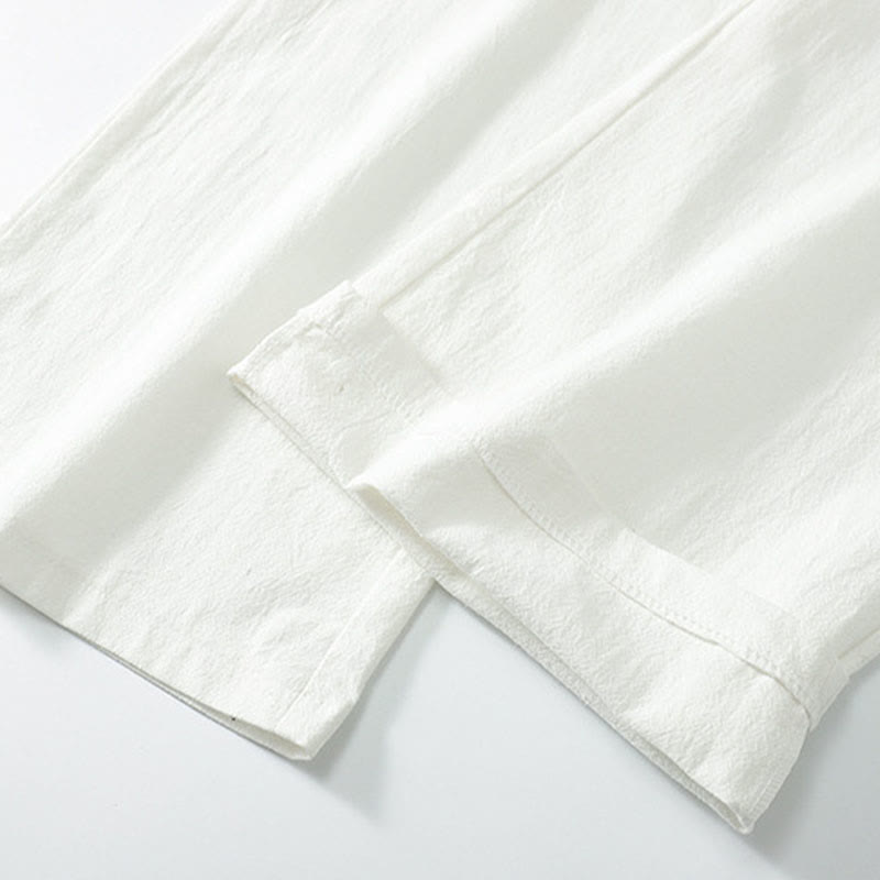 Conjunto de ropa para hombre, traje Tang de algodón con cuello cruzado y Buddha Stones , pantalones y parte superior de Hanfu - image 18