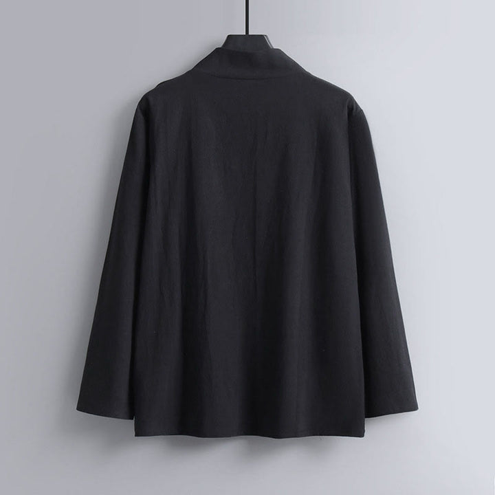 Conjunto de ropa para hombre, traje Tang de algodón con cuello cruzado y Buddha Stones , pantalones y parte superior de Hanfu - image 5