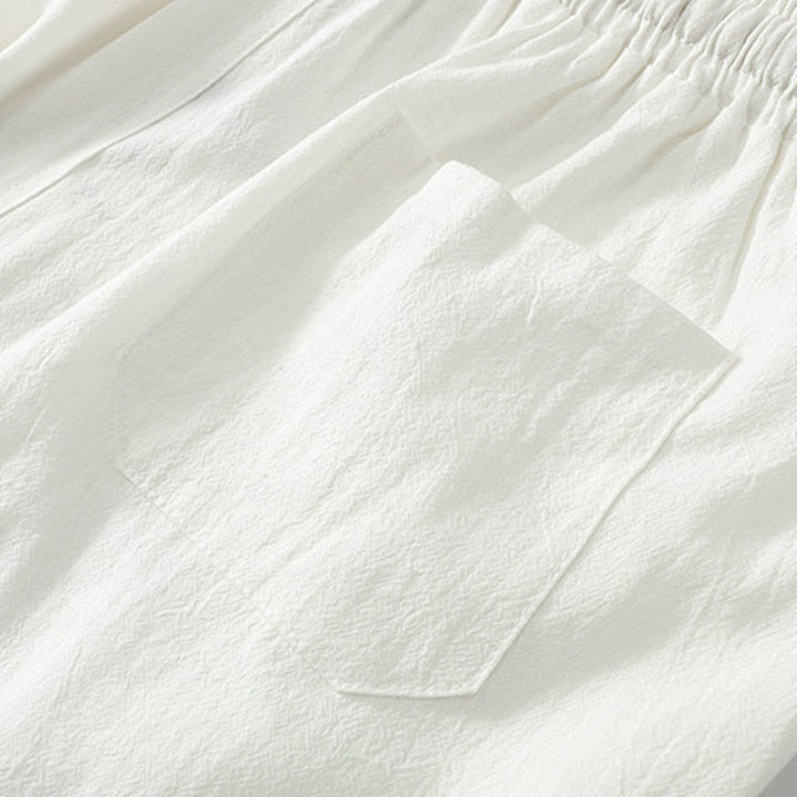 Conjunto de ropa para hombre, traje Tang de algodón con cuello cruzado y Buddha Stones , pantalones y parte superior de Hanfu - image 24