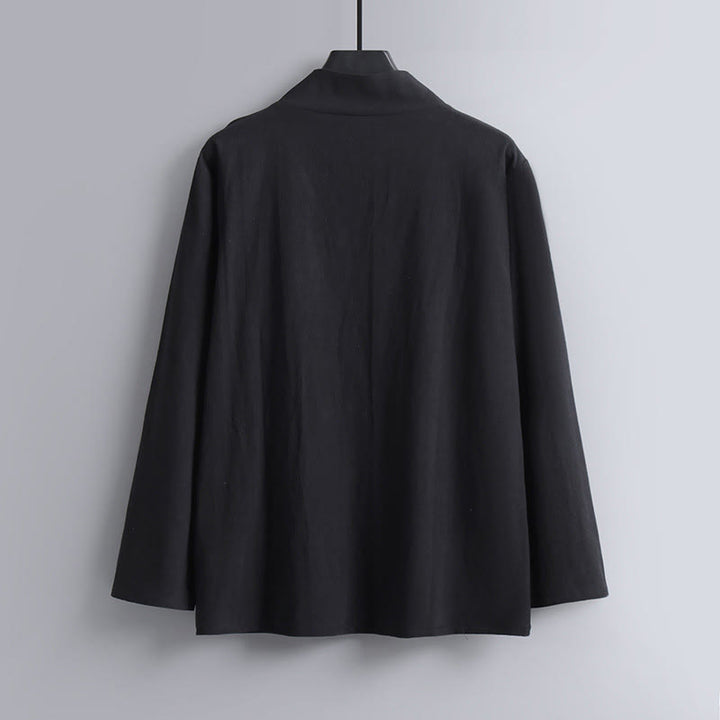 Pantalones cortos con Buddha Stones , traje Tang de algodón, conjunto de ropa Hanfu para hombre - image 11