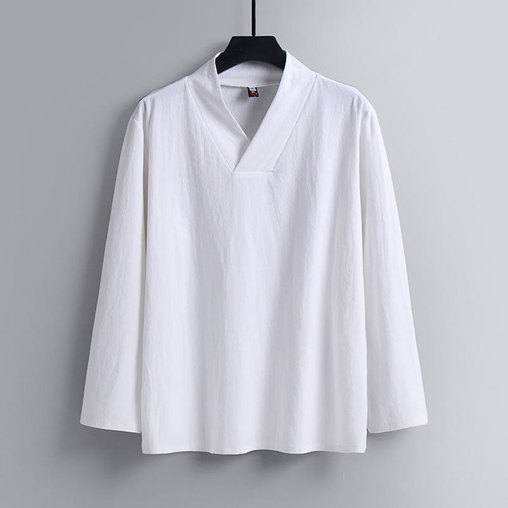 Pantalones cortos con Buddha Stones , traje Tang de algodón, conjunto de ropa Hanfu para hombre - image 17