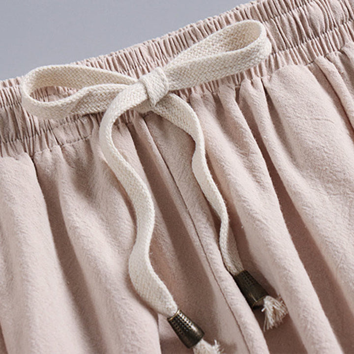 Pantalones cortos con Buddha Stones , traje Tang de algodón, conjunto de ropa Hanfu para hombre - image 5