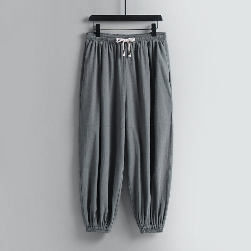 Pantalones cortos con Buddha Stones , traje Tang de algodón, conjunto de ropa Hanfu para hombre - image 24