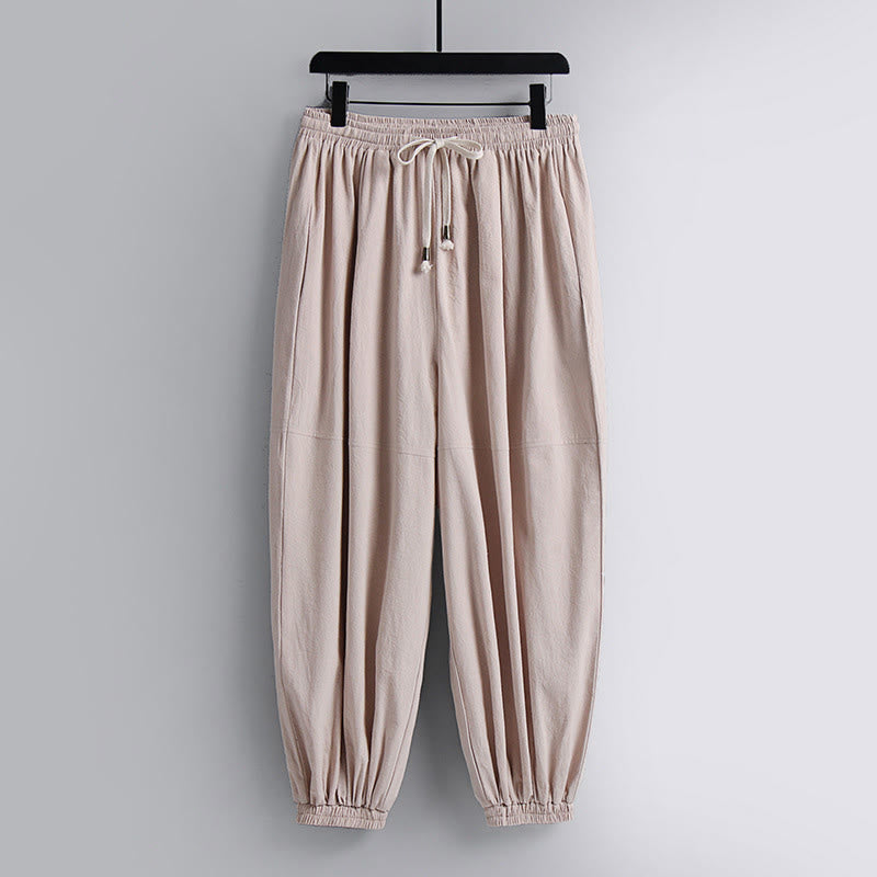 Pantalones cortos con Buddha Stones , traje Tang de algodón, conjunto de ropa Hanfu para hombre - image 2