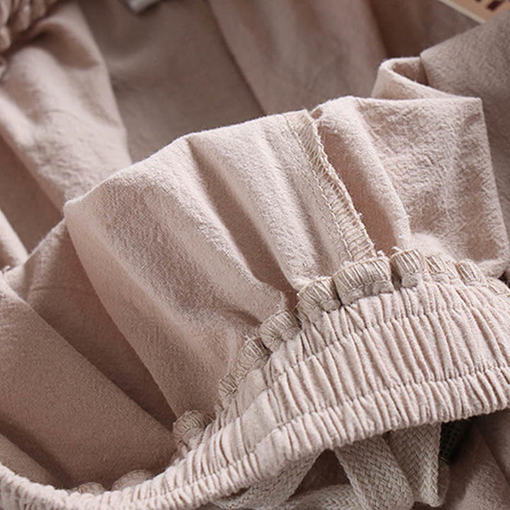 Pantalones cortos con Buddha Stones , traje Tang de algodón, conjunto de ropa Hanfu para hombre - image 6