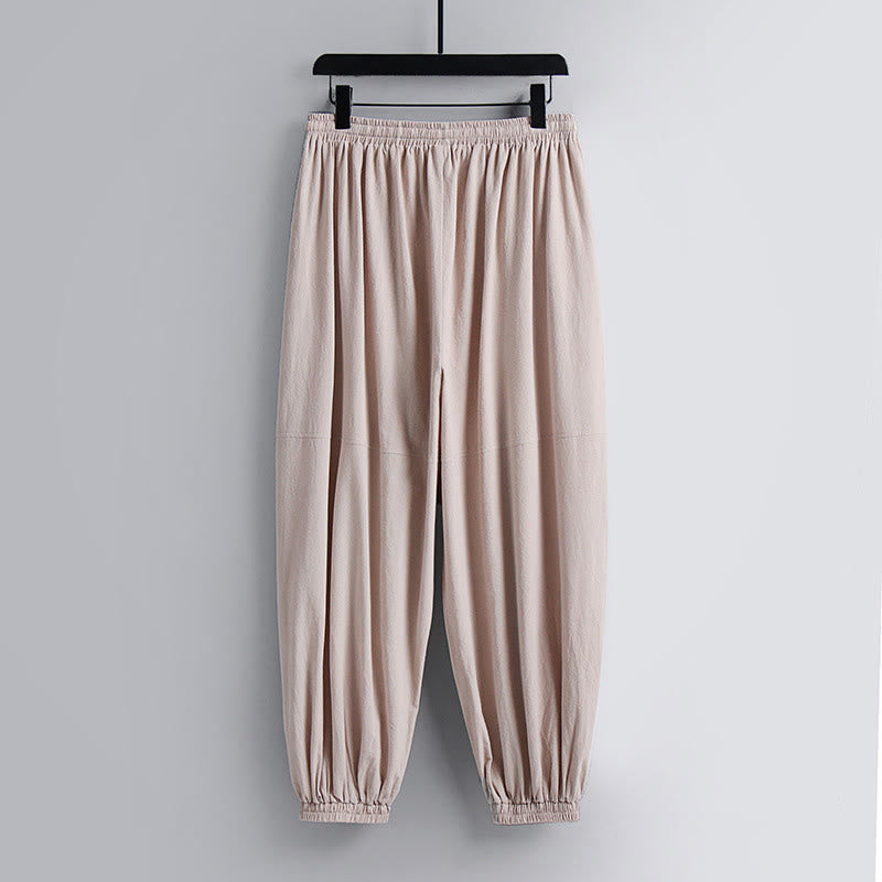 Pantalones cortos con Buddha Stones , traje Tang de algodón, conjunto de ropa Hanfu para hombre - image 3