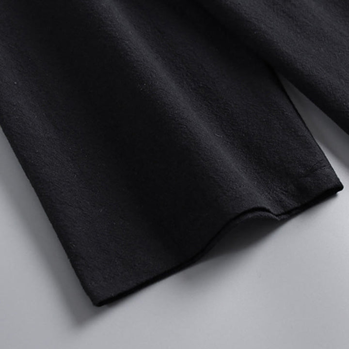 Pantalones cortos con Buddha Stones , traje Tang de algodón, conjunto de ropa Hanfu para hombre - image 13